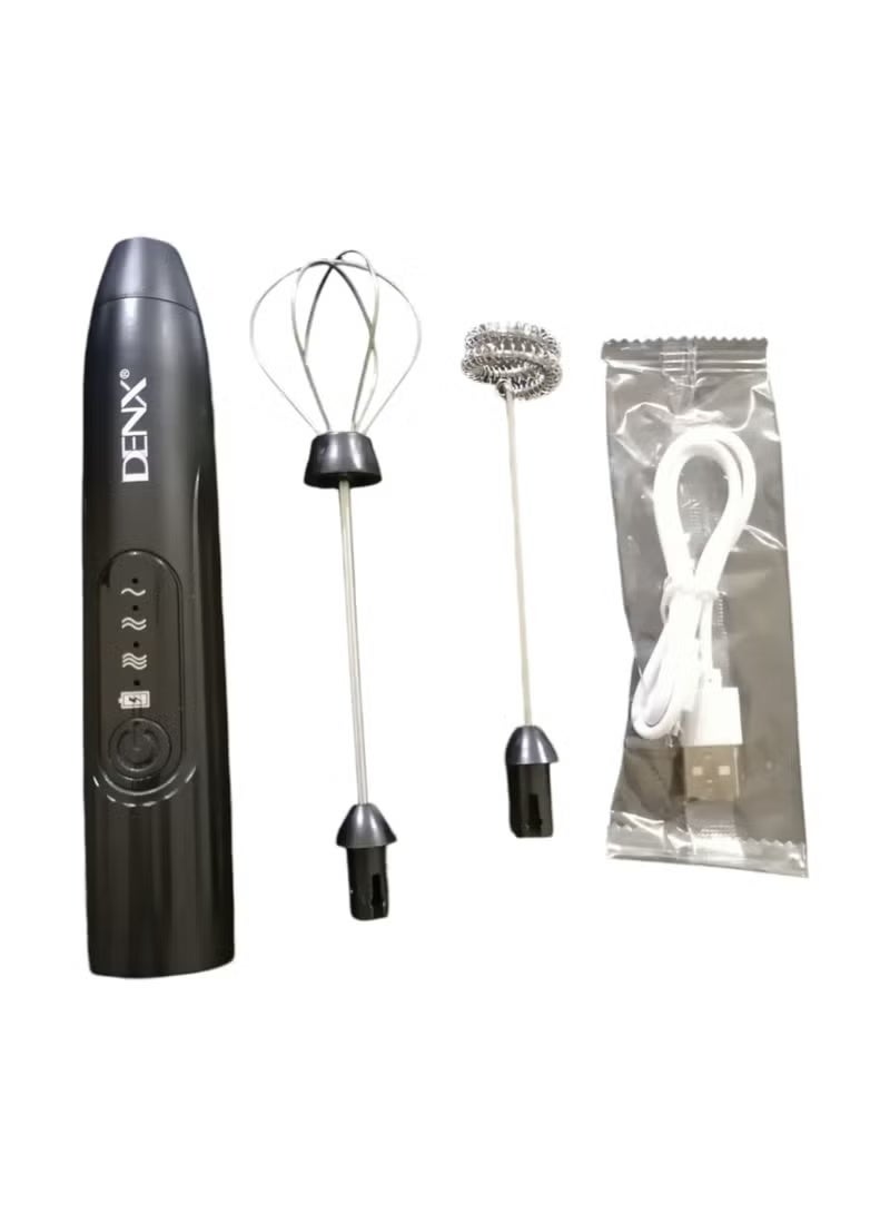 Denx Electric Milk Frother with Three-Speed Foam Maker for Coffee, Lattes, Cappuccinos & Hot Chocolate, Powerful Motor, Easy One-Touch Operation - Image 3